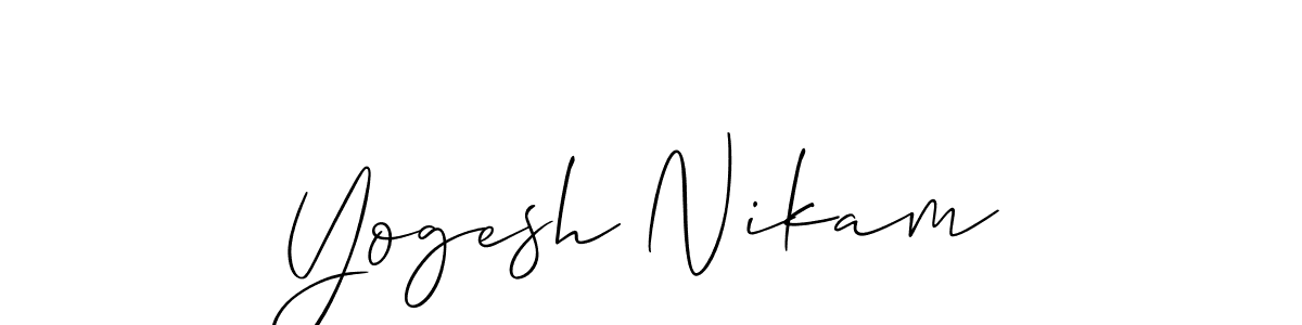 You can use this online signature creator to create a handwritten signature for the name Yogesh Nikam. This is the best online autograph maker. Yogesh Nikam signature style 2 images and pictures png