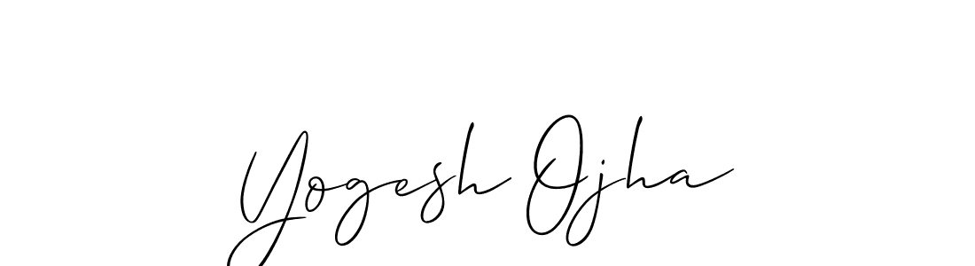 Make a short Yogesh Ojha signature style. Manage your documents anywhere anytime using Allison_Script. Create and add eSignatures, submit forms, share and send files easily. Yogesh Ojha signature style 2 images and pictures png