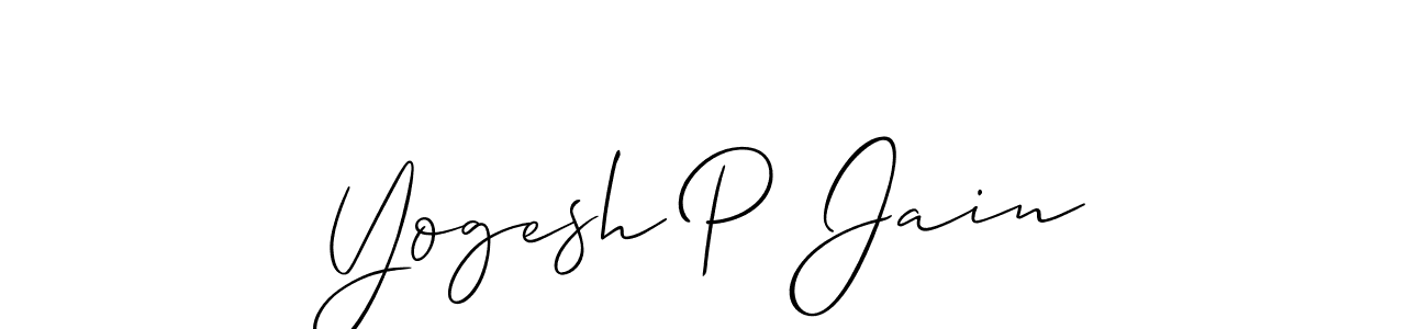 Best and Professional Signature Style for Yogesh P Jain. Allison_Script Best Signature Style Collection. Yogesh P Jain signature style 2 images and pictures png