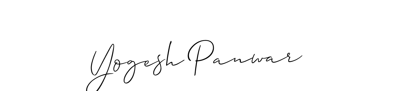 You should practise on your own different ways (Allison_Script) to write your name (Yogesh Panwar) in signature. don't let someone else do it for you. Yogesh Panwar signature style 2 images and pictures png