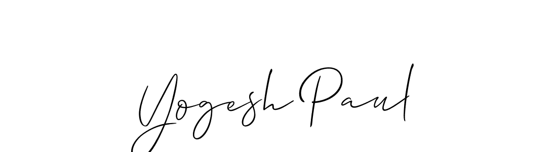 You should practise on your own different ways (Allison_Script) to write your name (Yogesh Paul) in signature. don't let someone else do it for you. Yogesh Paul signature style 2 images and pictures png