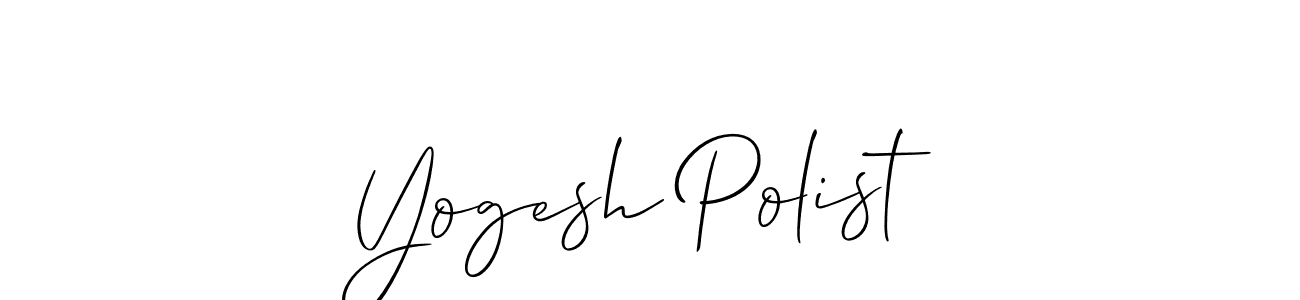 Best and Professional Signature Style for Yogesh Polist. Allison_Script Best Signature Style Collection. Yogesh Polist signature style 2 images and pictures png