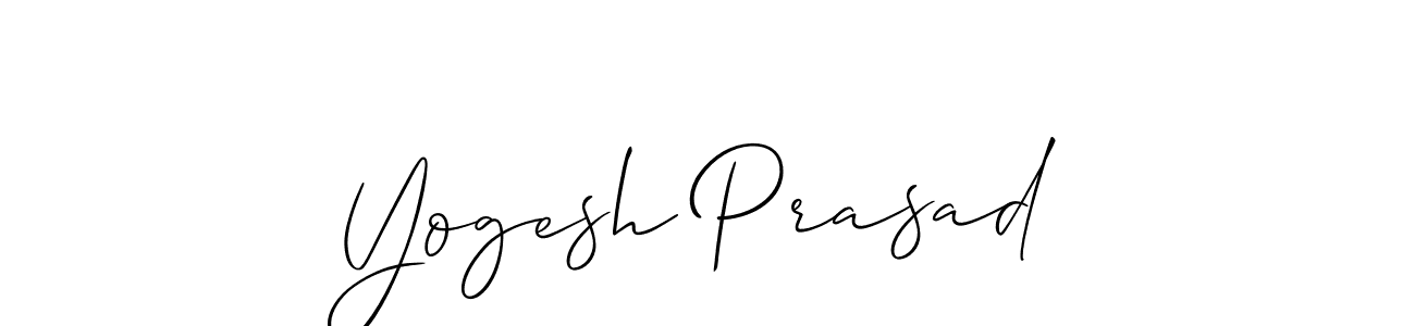 Design your own signature with our free online signature maker. With this signature software, you can create a handwritten (Allison_Script) signature for name Yogesh Prasad. Yogesh Prasad signature style 2 images and pictures png