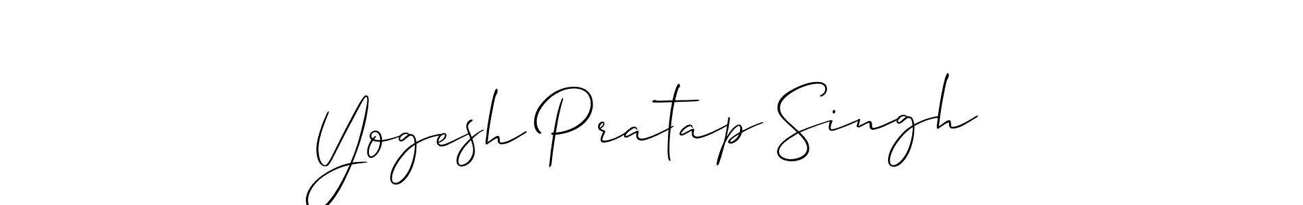 How to make Yogesh Pratap Singh signature? Allison_Script is a professional autograph style. Create handwritten signature for Yogesh Pratap Singh name. Yogesh Pratap Singh signature style 2 images and pictures png