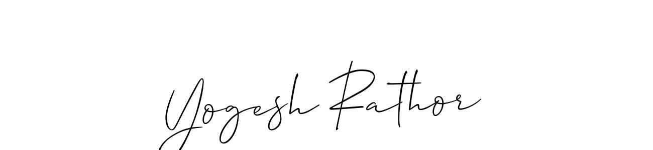 Create a beautiful signature design for name Yogesh Rathor. With this signature (Allison_Script) fonts, you can make a handwritten signature for free. Yogesh Rathor signature style 2 images and pictures png