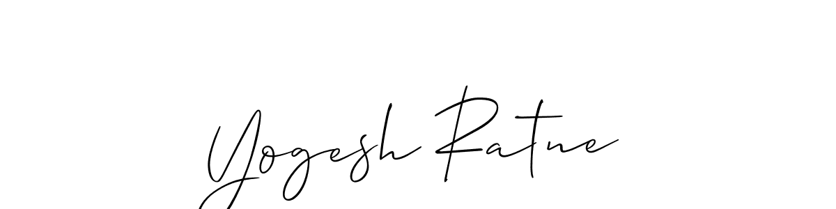 Create a beautiful signature design for name Yogesh Ratne. With this signature (Allison_Script) fonts, you can make a handwritten signature for free. Yogesh Ratne signature style 2 images and pictures png