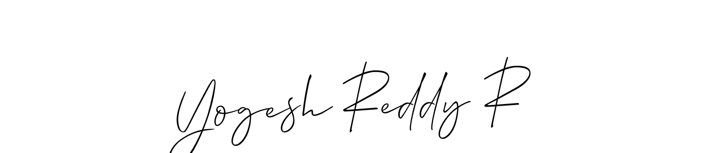 Yogesh Reddy R stylish signature style. Best Handwritten Sign (Allison_Script) for my name. Handwritten Signature Collection Ideas for my name Yogesh Reddy R. Yogesh Reddy R signature style 2 images and pictures png