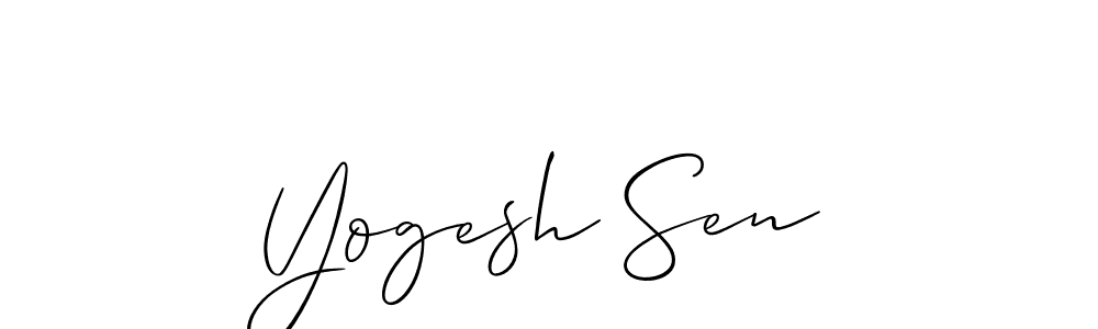 You can use this online signature creator to create a handwritten signature for the name Yogesh Sen. This is the best online autograph maker. Yogesh Sen signature style 2 images and pictures png