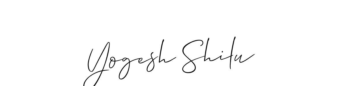 Design your own signature with our free online signature maker. With this signature software, you can create a handwritten (Allison_Script) signature for name Yogesh Shilu. Yogesh Shilu signature style 2 images and pictures png