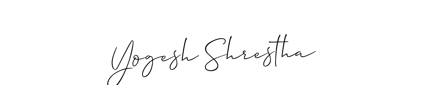 Make a beautiful signature design for name Yogesh Shrestha. Use this online signature maker to create a handwritten signature for free. Yogesh Shrestha signature style 2 images and pictures png