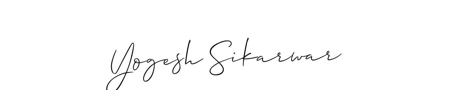 See photos of Yogesh Sikarwar official signature by Spectra . Check more albums & portfolios. Read reviews & check more about Allison_Script font. Yogesh Sikarwar signature style 2 images and pictures png