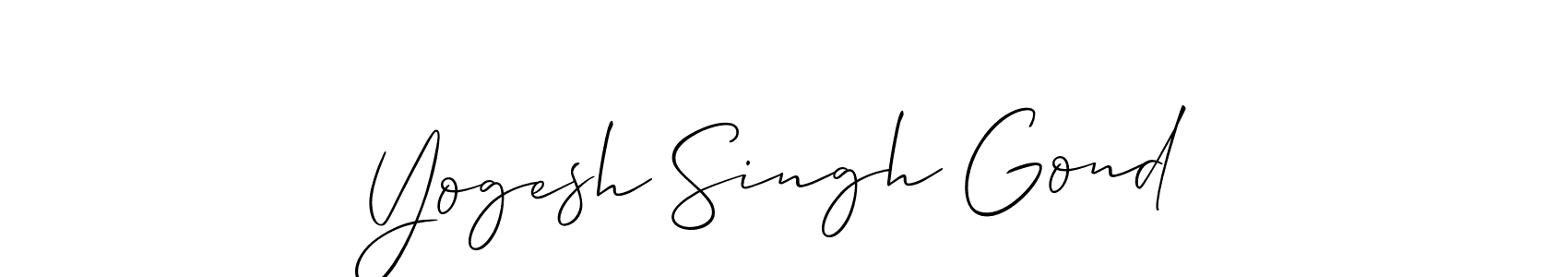 Similarly Allison_Script is the best handwritten signature design. Signature creator online .You can use it as an online autograph creator for name Yogesh Singh Gond. Yogesh Singh Gond signature style 2 images and pictures png