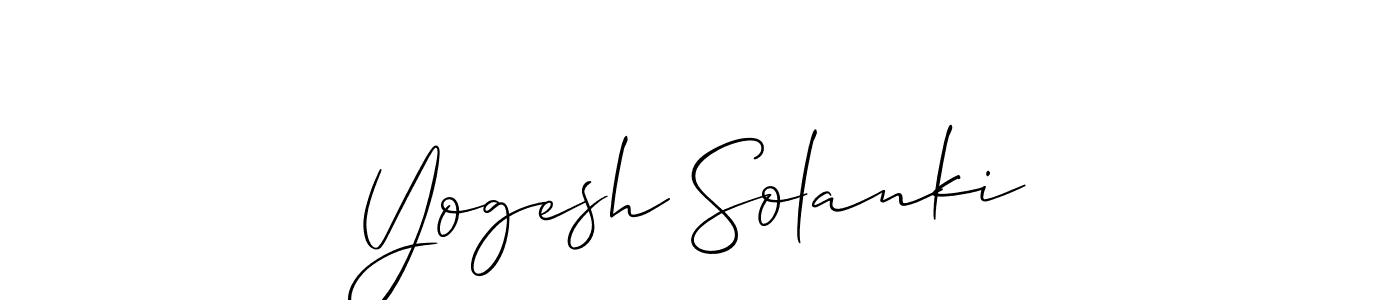 if you are searching for the best signature style for your name Yogesh Solanki. so please give up your signature search. here we have designed multiple signature styles  using Allison_Script. Yogesh Solanki signature style 2 images and pictures png