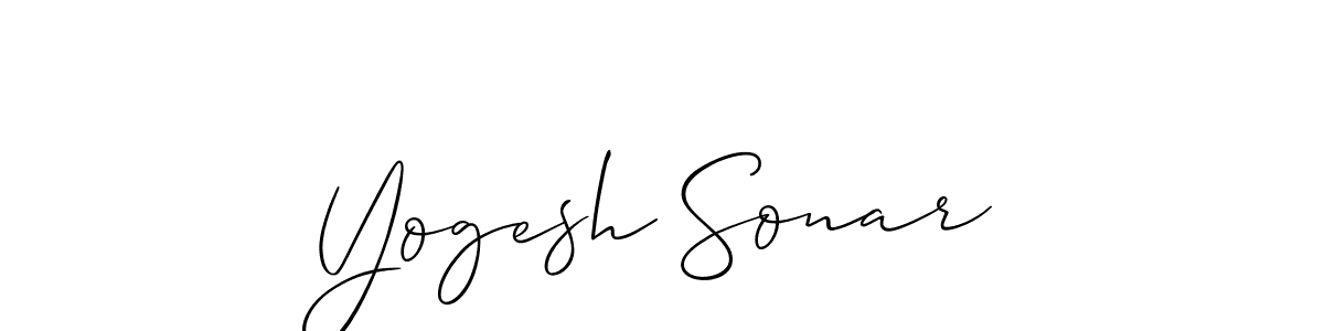 Make a short Yogesh Sonar signature style. Manage your documents anywhere anytime using Allison_Script. Create and add eSignatures, submit forms, share and send files easily. Yogesh Sonar signature style 2 images and pictures png