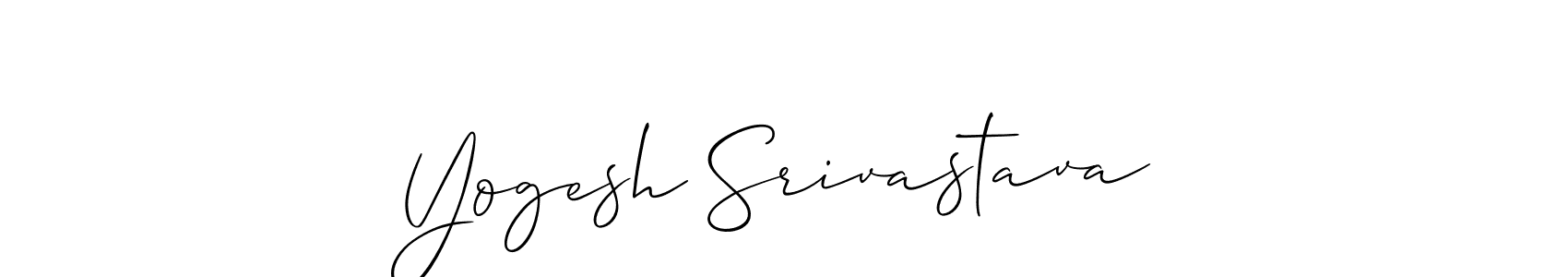 It looks lik you need a new signature style for name Yogesh Srivastava. Design unique handwritten (Allison_Script) signature with our free signature maker in just a few clicks. Yogesh Srivastava signature style 2 images and pictures png