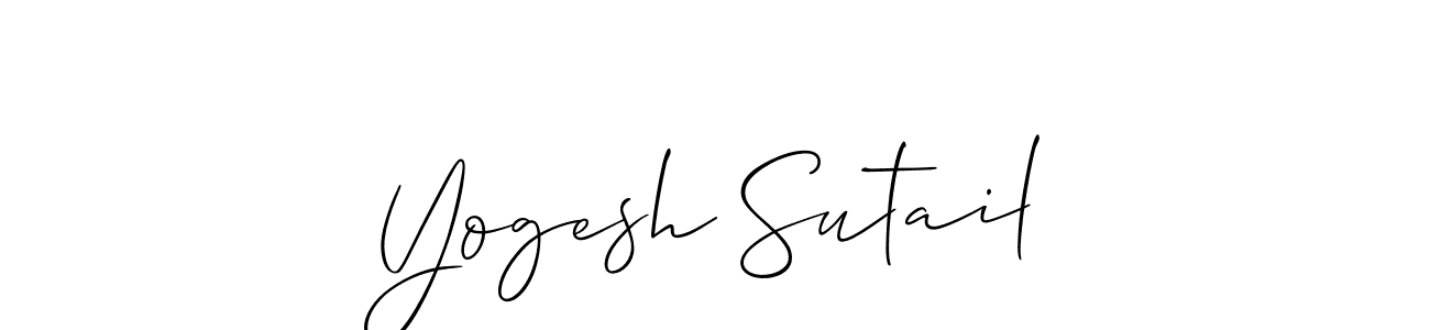 Make a beautiful signature design for name Yogesh Sutail. Use this online signature maker to create a handwritten signature for free. Yogesh Sutail signature style 2 images and pictures png