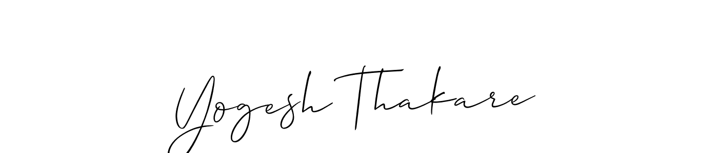 Also we have Yogesh Thakare name is the best signature style. Create professional handwritten signature collection using Allison_Script autograph style. Yogesh Thakare signature style 2 images and pictures png