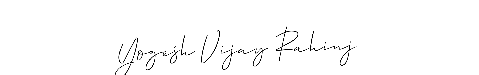 Similarly Allison_Script is the best handwritten signature design. Signature creator online .You can use it as an online autograph creator for name Yogesh Vijay Rahinj. Yogesh Vijay Rahinj signature style 2 images and pictures png