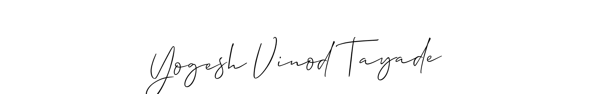 Best and Professional Signature Style for Yogesh Vinod Tayade. Allison_Script Best Signature Style Collection. Yogesh Vinod Tayade signature style 2 images and pictures png