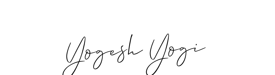 You should practise on your own different ways (Allison_Script) to write your name (Yogesh Yogi) in signature. don't let someone else do it for you. Yogesh Yogi signature style 2 images and pictures png