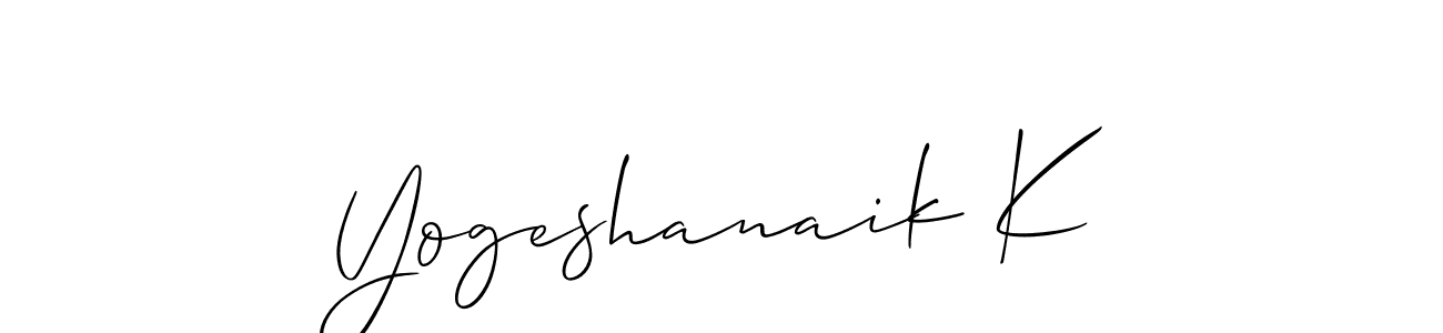 See photos of Yogeshanaik K official signature by Spectra . Check more albums & portfolios. Read reviews & check more about Allison_Script font. Yogeshanaik K signature style 2 images and pictures png