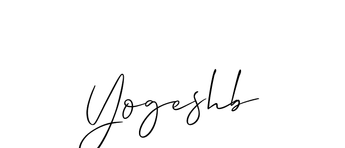 You should practise on your own different ways (Allison_Script) to write your name (Yogeshb) in signature. don't let someone else do it for you. Yogeshb signature style 2 images and pictures png