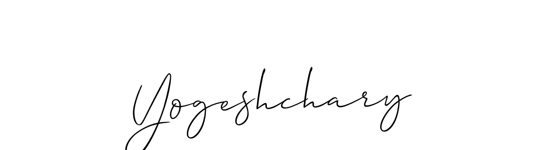 Similarly Allison_Script is the best handwritten signature design. Signature creator online .You can use it as an online autograph creator for name Yogeshchary. Yogeshchary signature style 2 images and pictures png