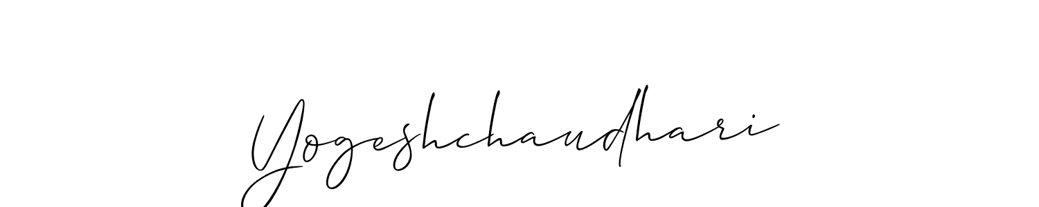 The best way (Allison_Script) to make a short signature is to pick only two or three words in your name. The name Yogeshchaudhari include a total of six letters. For converting this name. Yogeshchaudhari signature style 2 images and pictures png