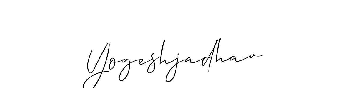 Also You can easily find your signature by using the search form. We will create Yogeshjadhav name handwritten signature images for you free of cost using Allison_Script sign style. Yogeshjadhav signature style 2 images and pictures png