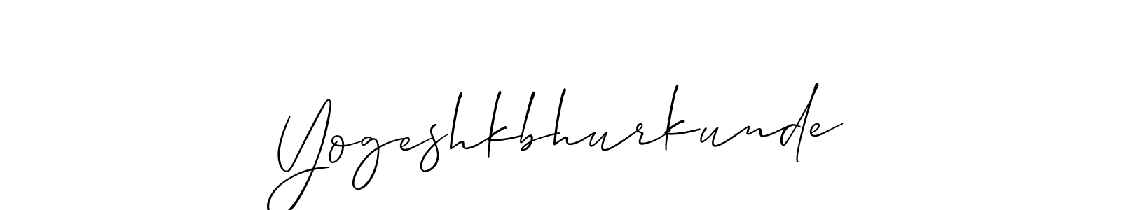 How to make Yogeshkbhurkunde signature? Allison_Script is a professional autograph style. Create handwritten signature for Yogeshkbhurkunde name. Yogeshkbhurkunde signature style 2 images and pictures png