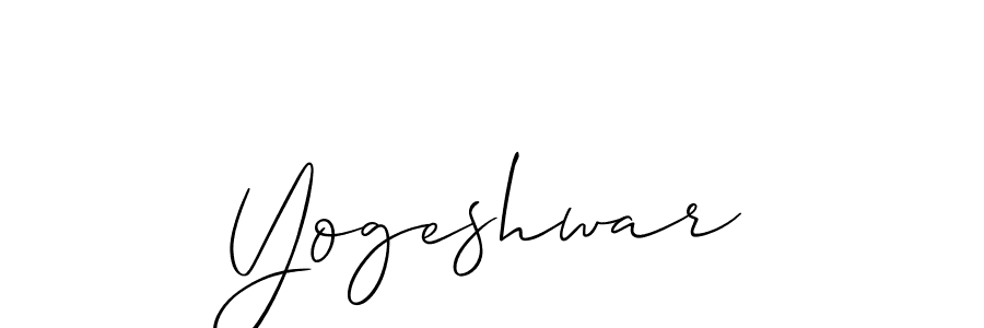 Design your own signature with our free online signature maker. With this signature software, you can create a handwritten (Allison_Script) signature for name Yogeshwar. Yogeshwar signature style 2 images and pictures png