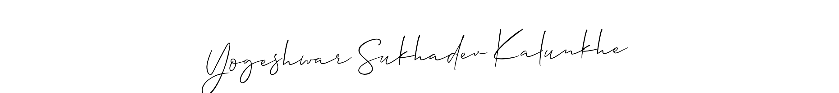 See photos of Yogeshwar Sukhadev Kalunkhe official signature by Spectra . Check more albums & portfolios. Read reviews & check more about Allison_Script font. Yogeshwar Sukhadev Kalunkhe signature style 2 images and pictures png