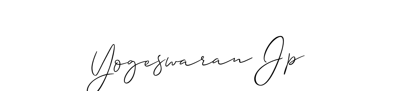 Make a beautiful signature design for name Yogeswaran Jp. With this signature (Allison_Script) style, you can create a handwritten signature for free. Yogeswaran Jp signature style 2 images and pictures png