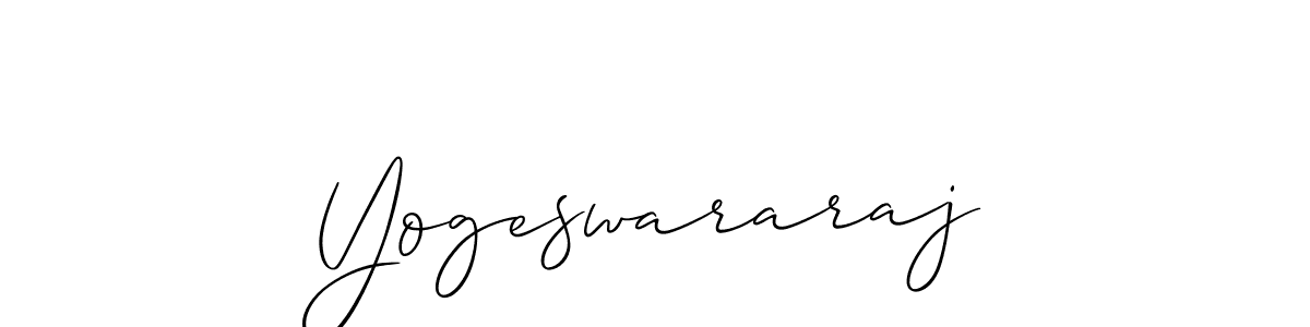 The best way (Allison_Script) to make a short signature is to pick only two or three words in your name. The name Yogeswararaj include a total of six letters. For converting this name. Yogeswararaj signature style 2 images and pictures png