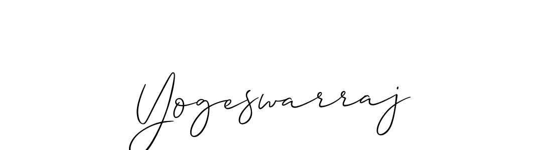 if you are searching for the best signature style for your name Yogeswarraj. so please give up your signature search. here we have designed multiple signature styles  using Allison_Script. Yogeswarraj signature style 2 images and pictures png