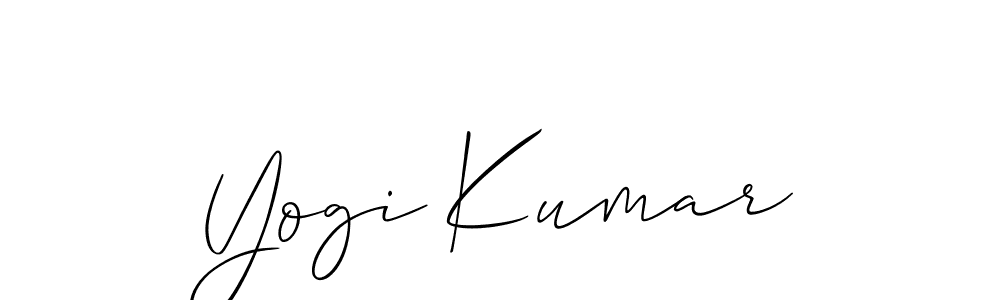 The best way (Allison_Script) to make a short signature is to pick only two or three words in your name. The name Yogi Kumar include a total of six letters. For converting this name. Yogi Kumar signature style 2 images and pictures png