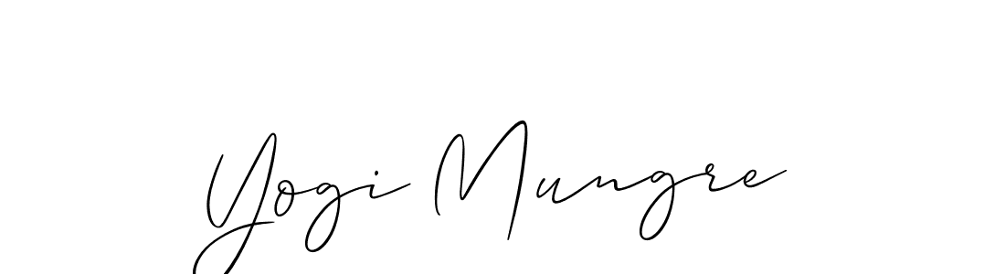 This is the best signature style for the Yogi Mungre name. Also you like these signature font (Allison_Script). Mix name signature. Yogi Mungre signature style 2 images and pictures png
