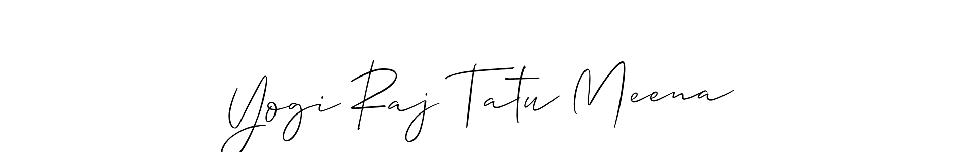 Make a beautiful signature design for name Yogi Raj Tatu Meena. Use this online signature maker to create a handwritten signature for free. Yogi Raj Tatu Meena signature style 2 images and pictures png