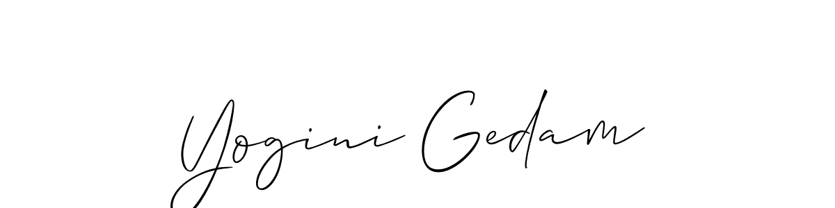 Best and Professional Signature Style for Yogini Gedam. Allison_Script Best Signature Style Collection. Yogini Gedam signature style 2 images and pictures png