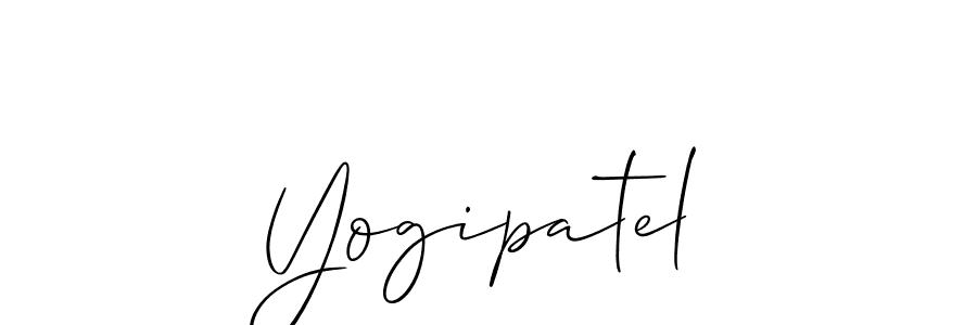 How to Draw Yogipatel signature style? Allison_Script is a latest design signature styles for name Yogipatel. Yogipatel signature style 2 images and pictures png