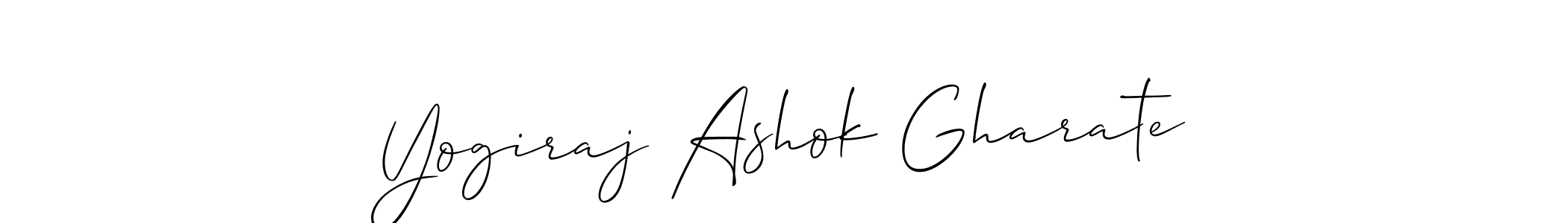 Use a signature maker to create a handwritten signature online. With this signature software, you can design (Allison_Script) your own signature for name Yogiraj Ashok Gharate. Yogiraj Ashok Gharate signature style 2 images and pictures png