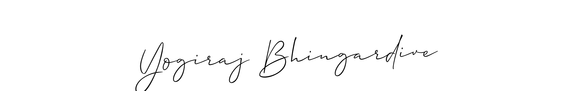 Make a beautiful signature design for name Yogiraj Bhingardive. Use this online signature maker to create a handwritten signature for free. Yogiraj Bhingardive signature style 2 images and pictures png