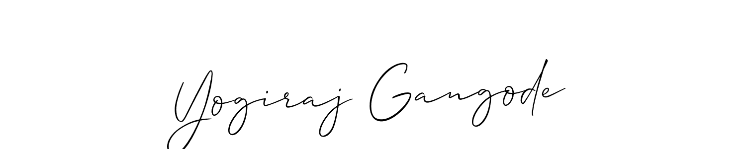 if you are searching for the best signature style for your name Yogiraj Gangode. so please give up your signature search. here we have designed multiple signature styles  using Allison_Script. Yogiraj Gangode signature style 2 images and pictures png