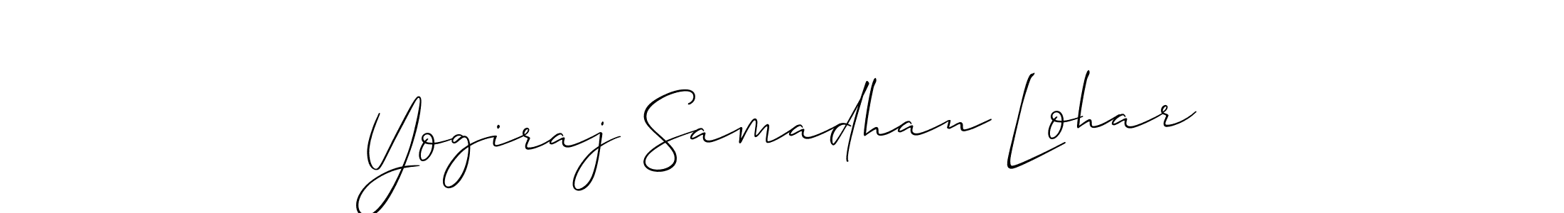 The best way (Allison_Script) to make a short signature is to pick only two or three words in your name. The name Yogiraj Samadhan Lohar include a total of six letters. For converting this name. Yogiraj Samadhan Lohar signature style 2 images and pictures png