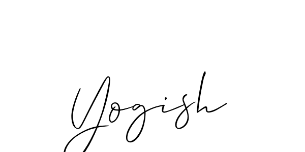 How to make Yogish signature? Allison_Script is a professional autograph style. Create handwritten signature for Yogish name. Yogish signature style 2 images and pictures png