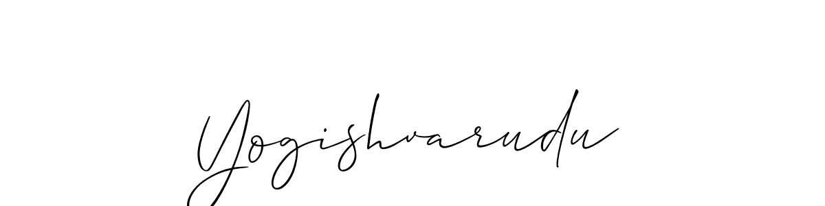 Yogishvarudu stylish signature style. Best Handwritten Sign (Allison_Script) for my name. Handwritten Signature Collection Ideas for my name Yogishvarudu. Yogishvarudu signature style 2 images and pictures png