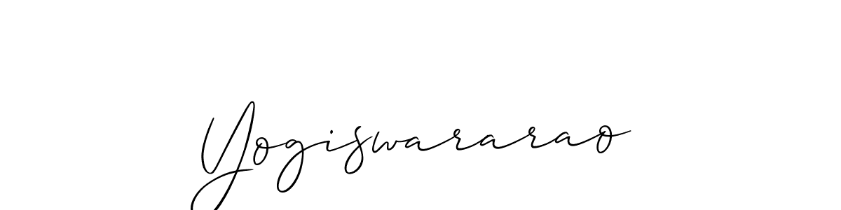 It looks lik you need a new signature style for name Yogiswararao. Design unique handwritten (Allison_Script) signature with our free signature maker in just a few clicks. Yogiswararao signature style 2 images and pictures png