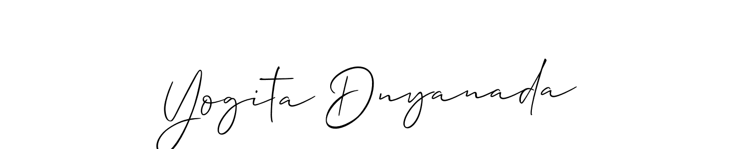 It looks lik you need a new signature style for name Yogita Dnyanada. Design unique handwritten (Allison_Script) signature with our free signature maker in just a few clicks. Yogita Dnyanada signature style 2 images and pictures png