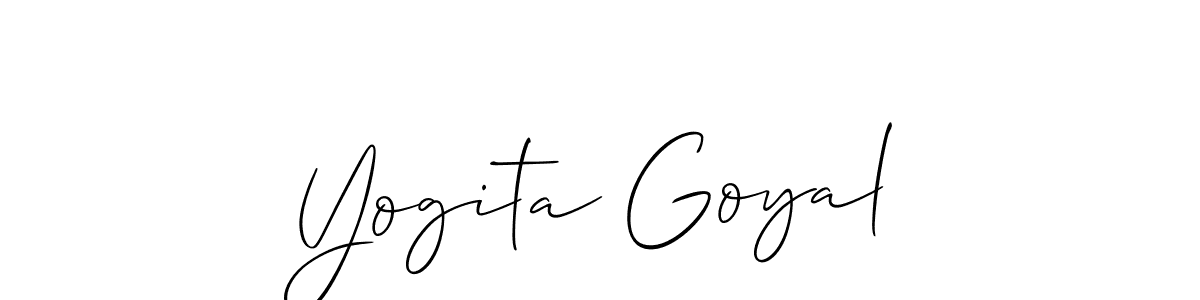 Make a beautiful signature design for name Yogita Goyal. Use this online signature maker to create a handwritten signature for free. Yogita Goyal signature style 2 images and pictures png