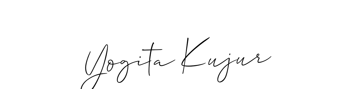 Also we have Yogita Kujur name is the best signature style. Create professional handwritten signature collection using Allison_Script autograph style. Yogita Kujur signature style 2 images and pictures png